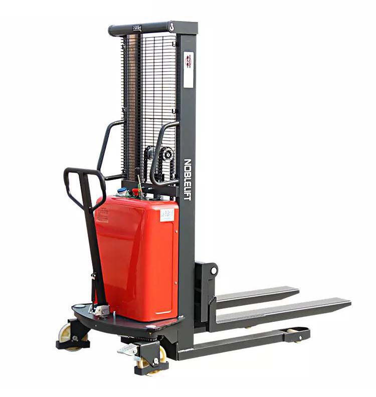 诺力电动叉车半电动堆高车电动液压半自动升高车2吨升高1.5米叉车