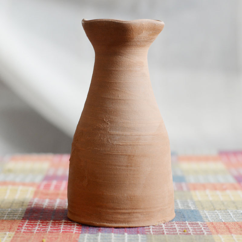 粗陶花器手工土陶工艺花瓶 插花器 家居摆件软装饰咖啡馆餐厅装饰