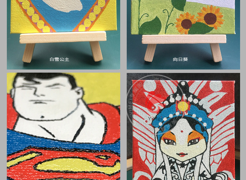 儿童小油画画板 学习彩绘数字油画 幼儿学生推荐使用儿童节日礼品