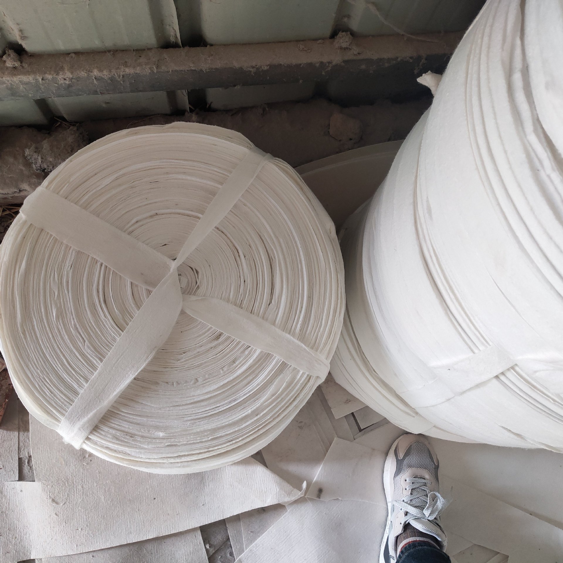 无锡供绿化树土球捆扎无纺布条 薄如纸拉力强缠土球布条纯白色