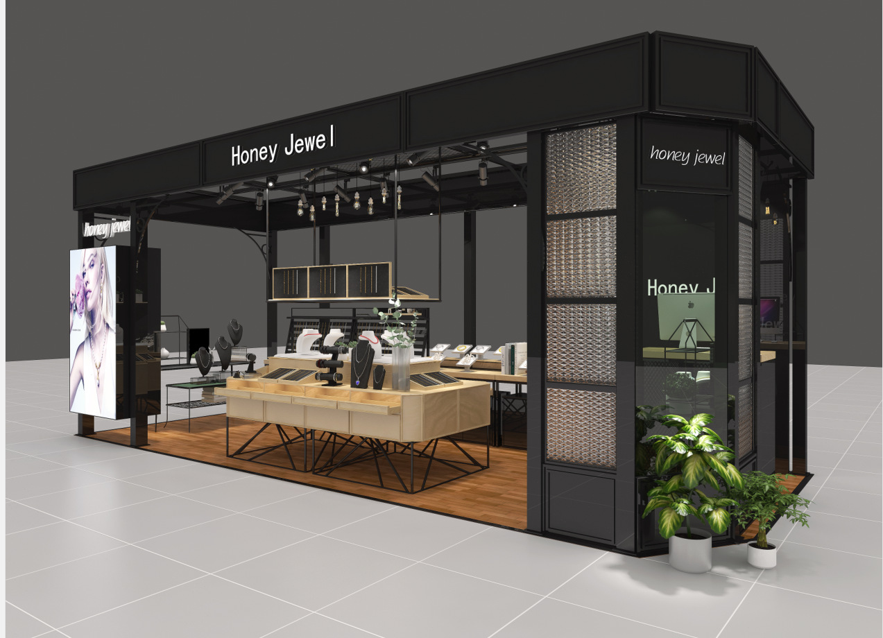 商场高端饰品店展柜定制 珠宝饰品展示柜 整店设计输出厂家直销