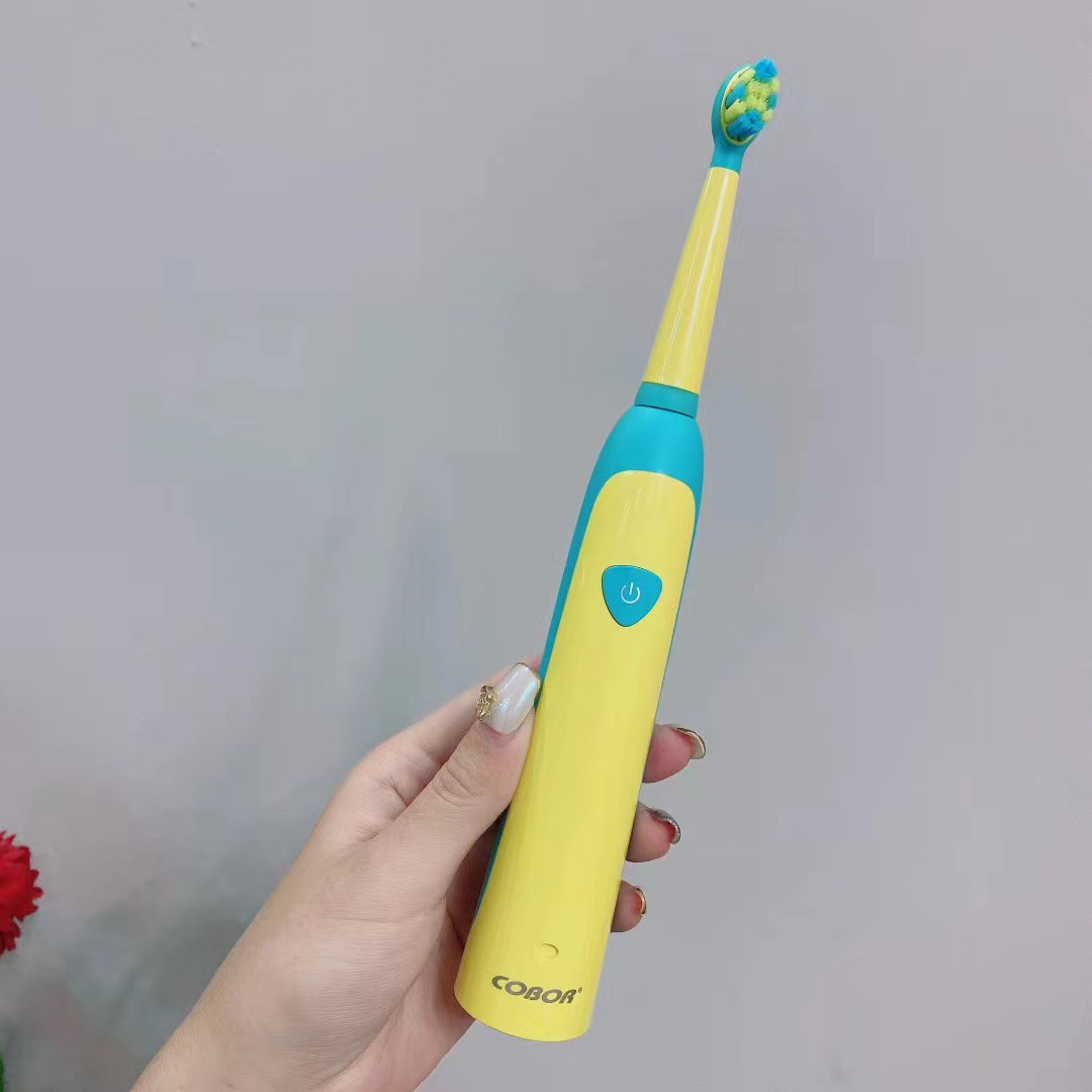 微商爆款 美国cobor小恐龙儿童电动牙刷软毛亚马逊声波震动软毛