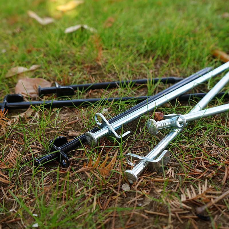 外贸出口户外帐篷地钉加强银色沙滩雪地钉天幕钢钉锻钉40cm银色