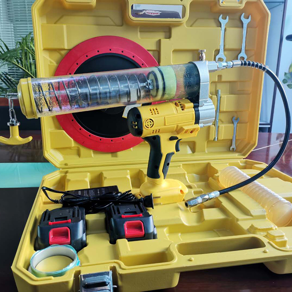电动黄油枪18v黄油机全自动高压直流式挖掘机用注油器手持黄油枪