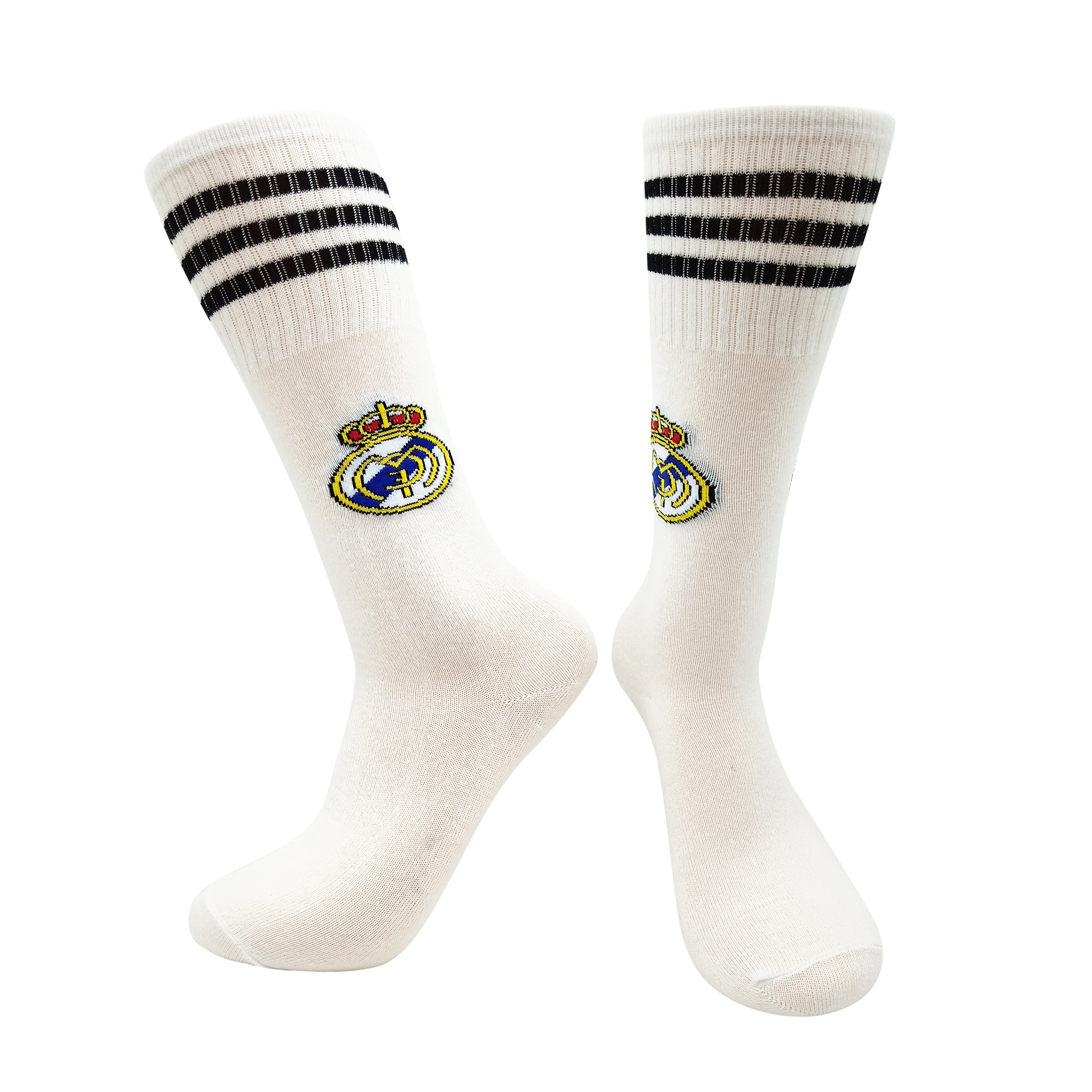 平针儿童长筒足球袜 防滑吸汗条纹国家队俱乐部球袜