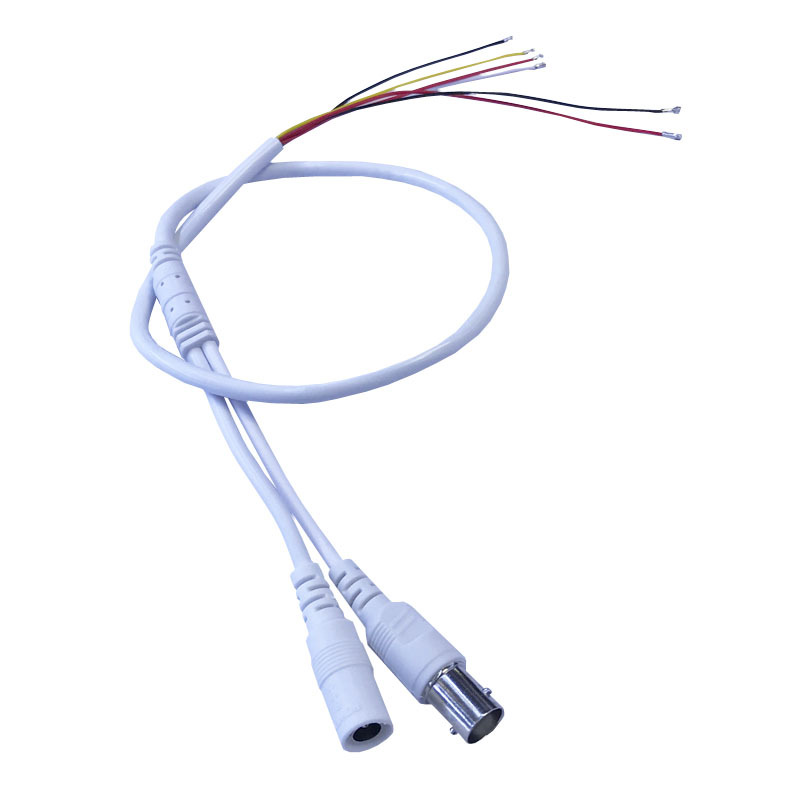 6芯监控尾线 5芯线带地线 500万ahd摄像机尾线 6芯模拟高清同轴线