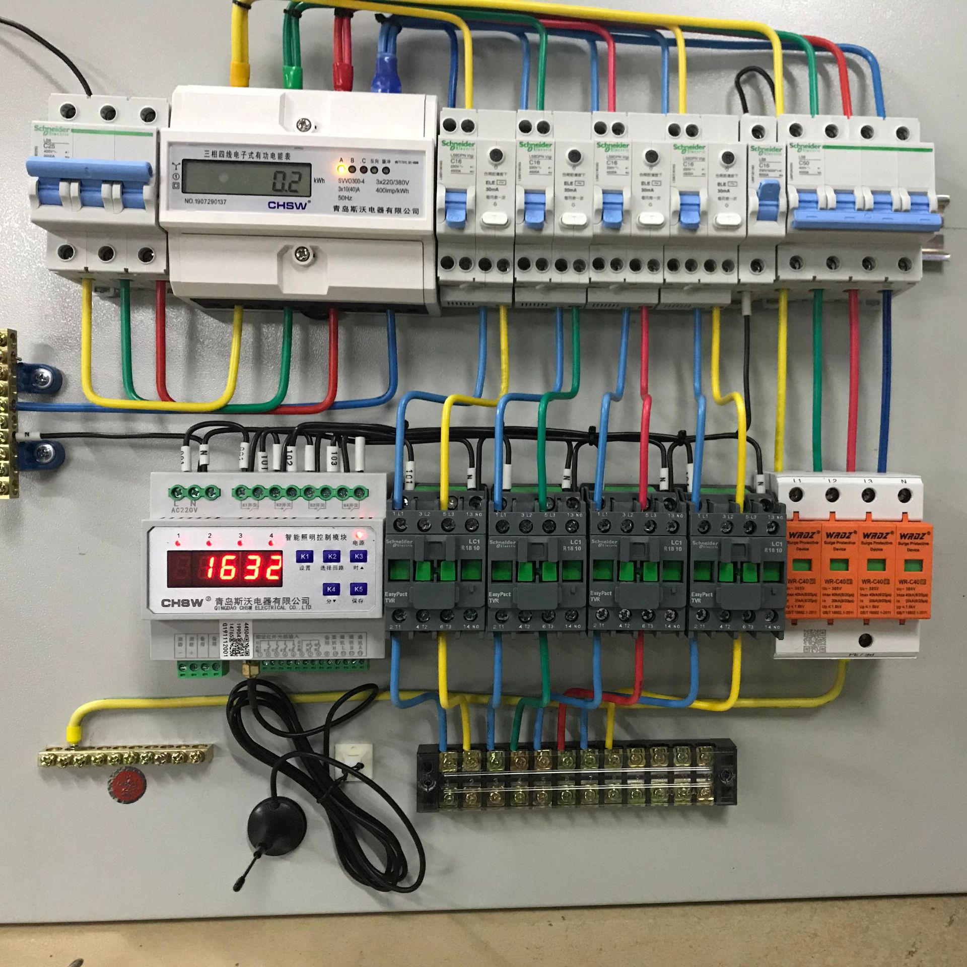 不锈钢配电箱 楼体亮化配电箱 智能无线系统 gprs控制配电箱