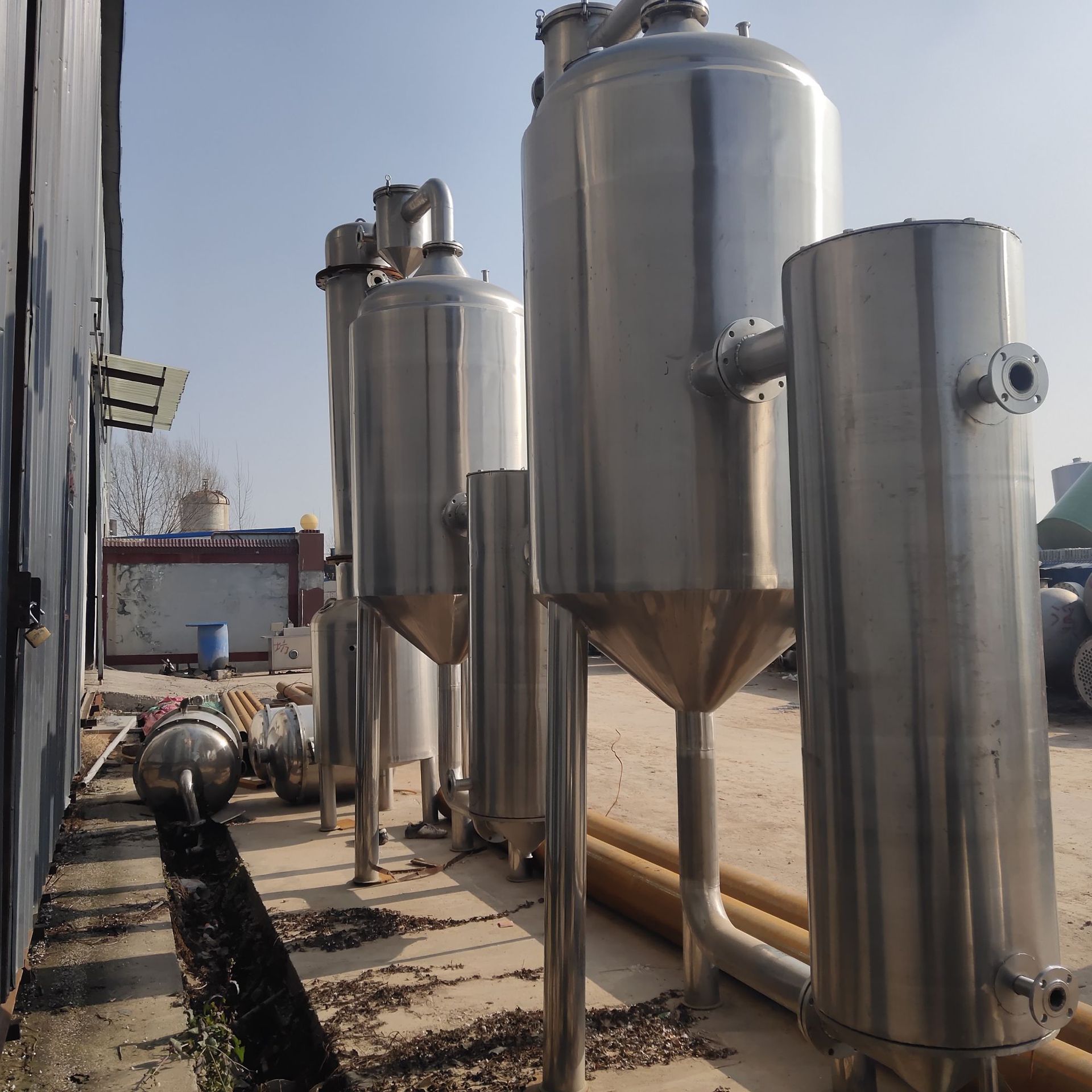 【蒸发器】浓缩结晶废水真空蒸发器 降膜强制内循环蒸发器