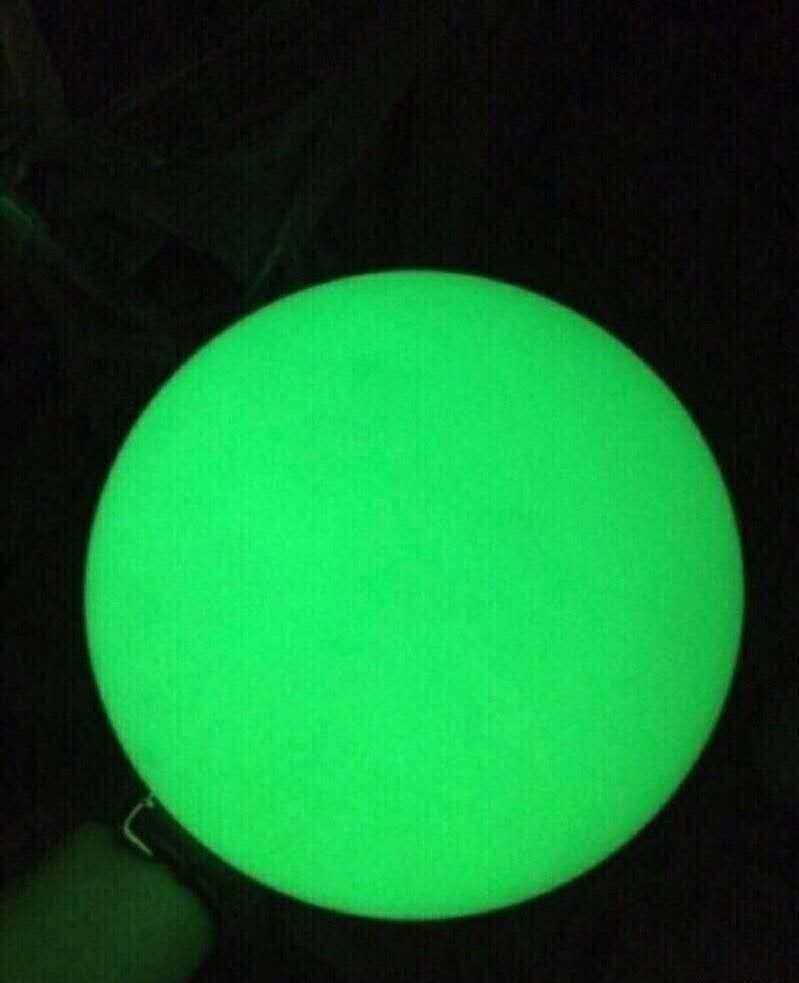 发光萤石夜明珠白色冰洲石夜光球发光球夜光石家居摆件