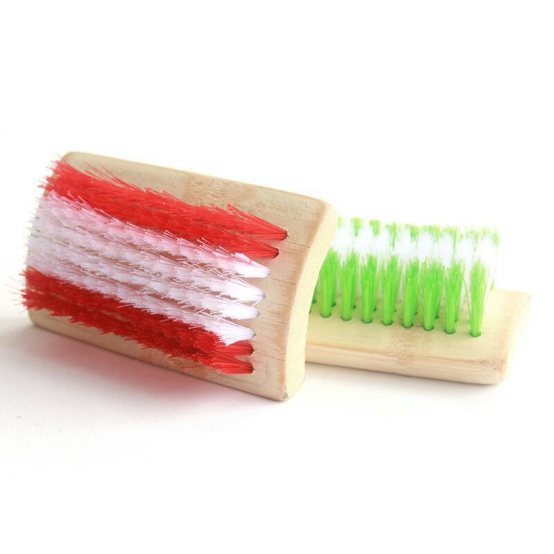 Square Brush Bamboo Block Shoe Brush Bamboo Plate Brush Square Brush Clothes Cleaning Brush Cleaning Brush Bamboo Brush Stall One Yuan Department Store Wholesale