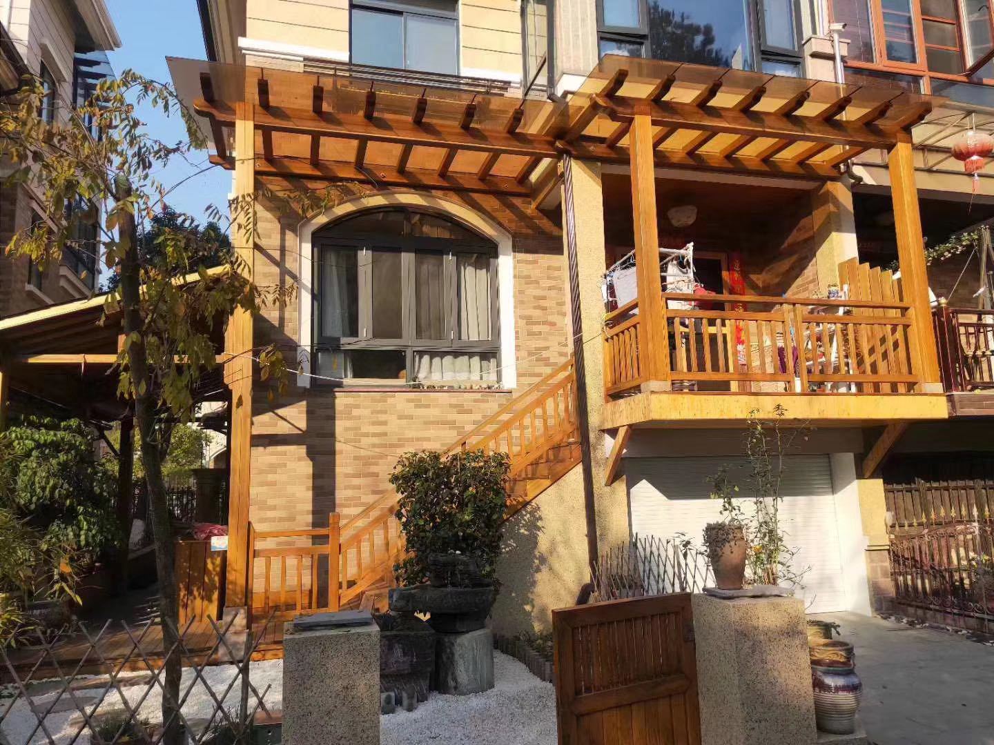 厂家户外园林廊架防腐木阳台花架连廊山樟菠萝格长廊实木葡萄架