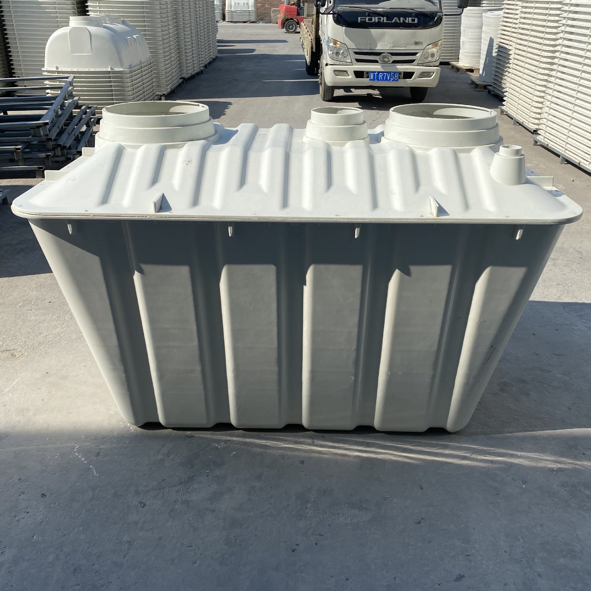 玻璃钢净化槽方形化粪池三格一体式化粪池污水处理设备生产厂家