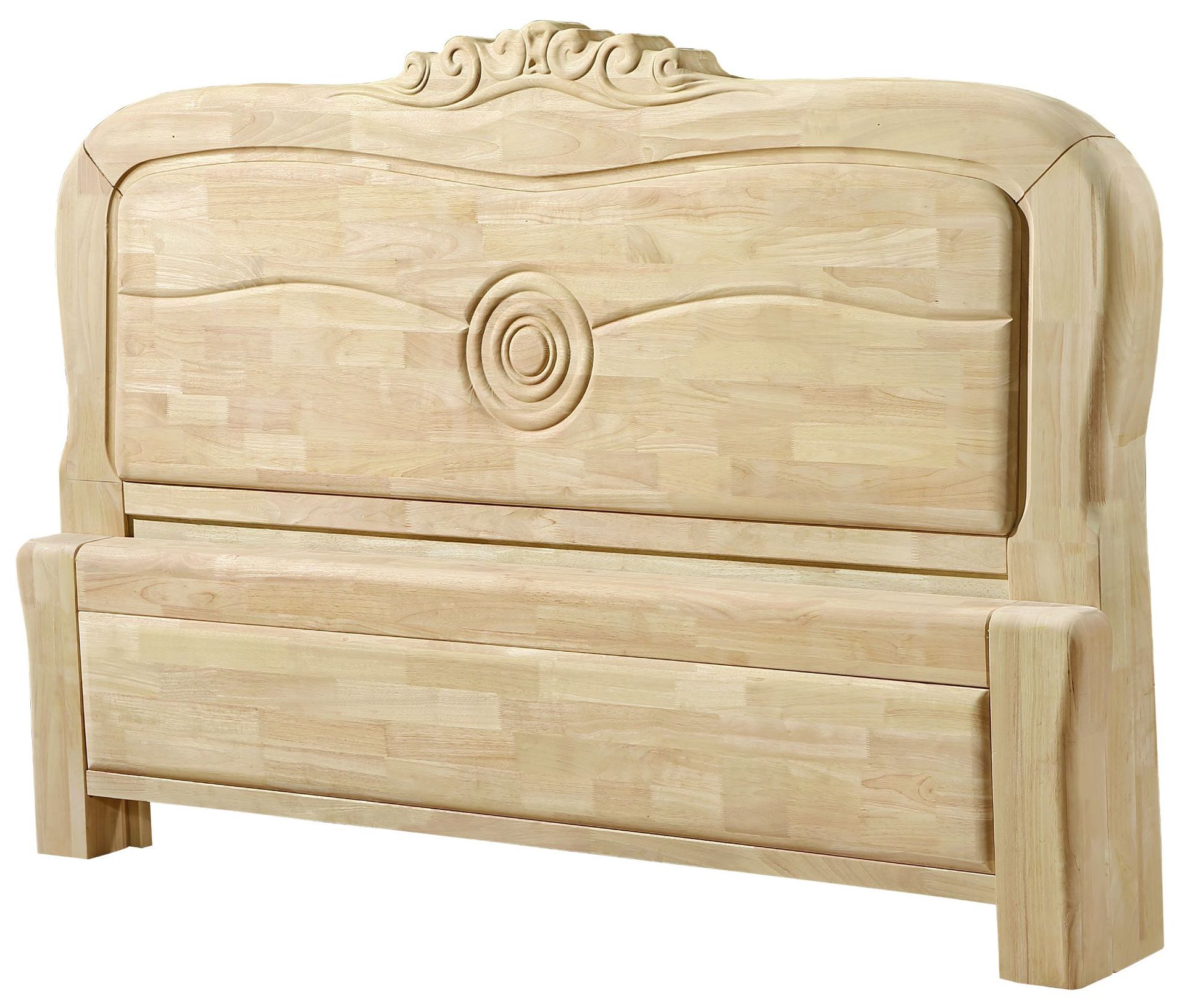 厂家直供实木床白茬白胚床头,1.8米双人床