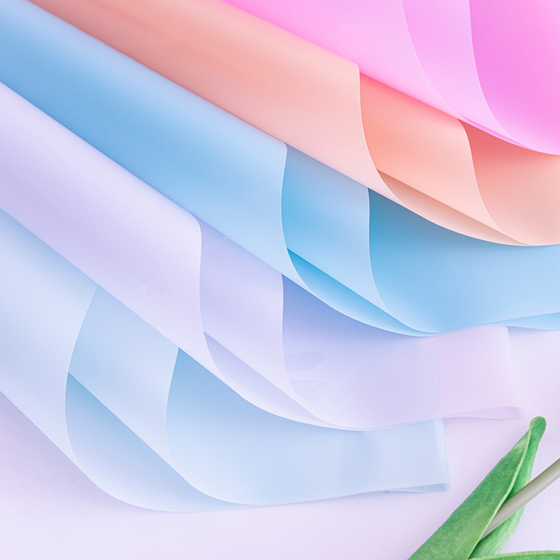 加厚防水纯色雾面纸半透明卷筒鲜花包装纸材料花店花艺花束包花纸