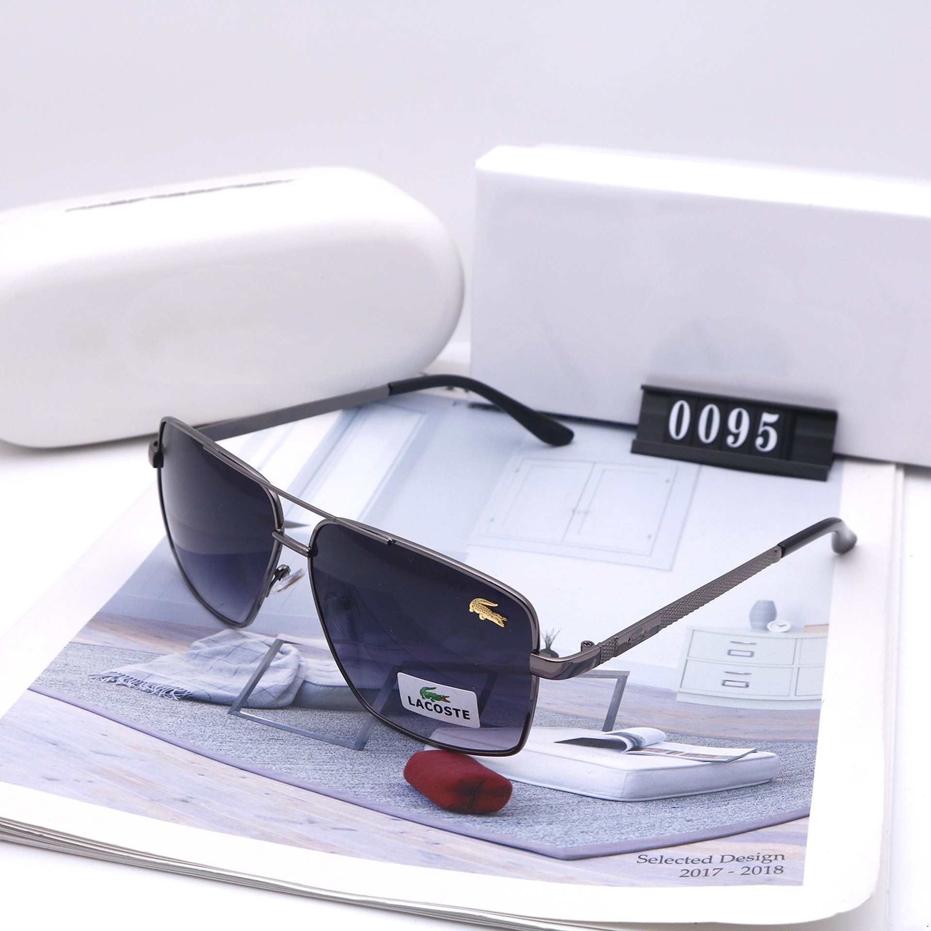 2021欧美境外新款鳄鱼太阳镜男女士跨境街墨镜眼镜外贸0095