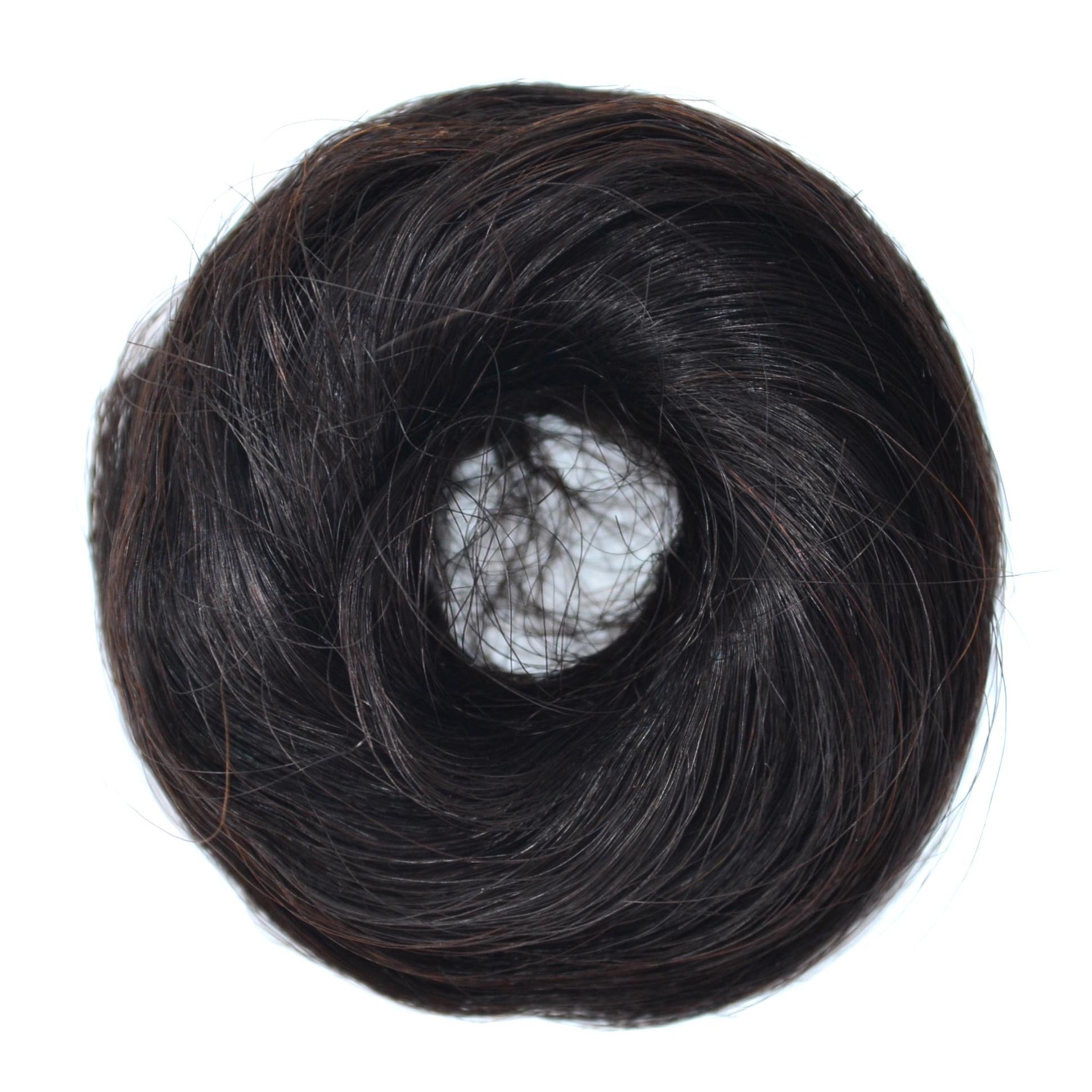 Real Hair Donut Bun Wig Hair Bag Artificial Hair Bun Real Hair Band Hair Fluffy Curl Women Bun Hair Band