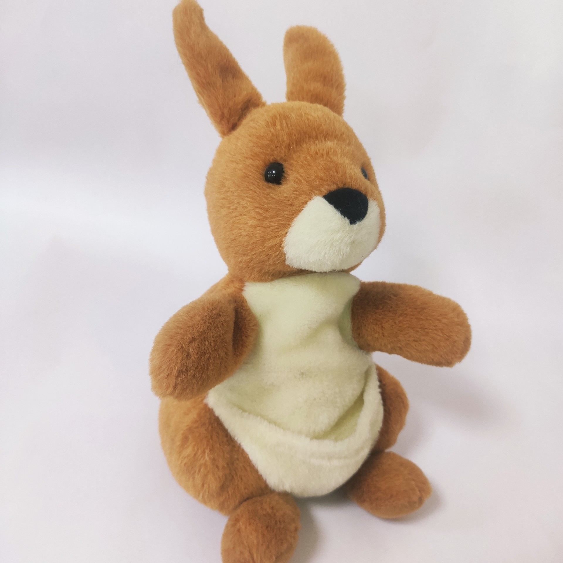 儿童益智动物表演手偶 亲子互动讲故事张嘴鲨鱼毛绒手偶来图定制