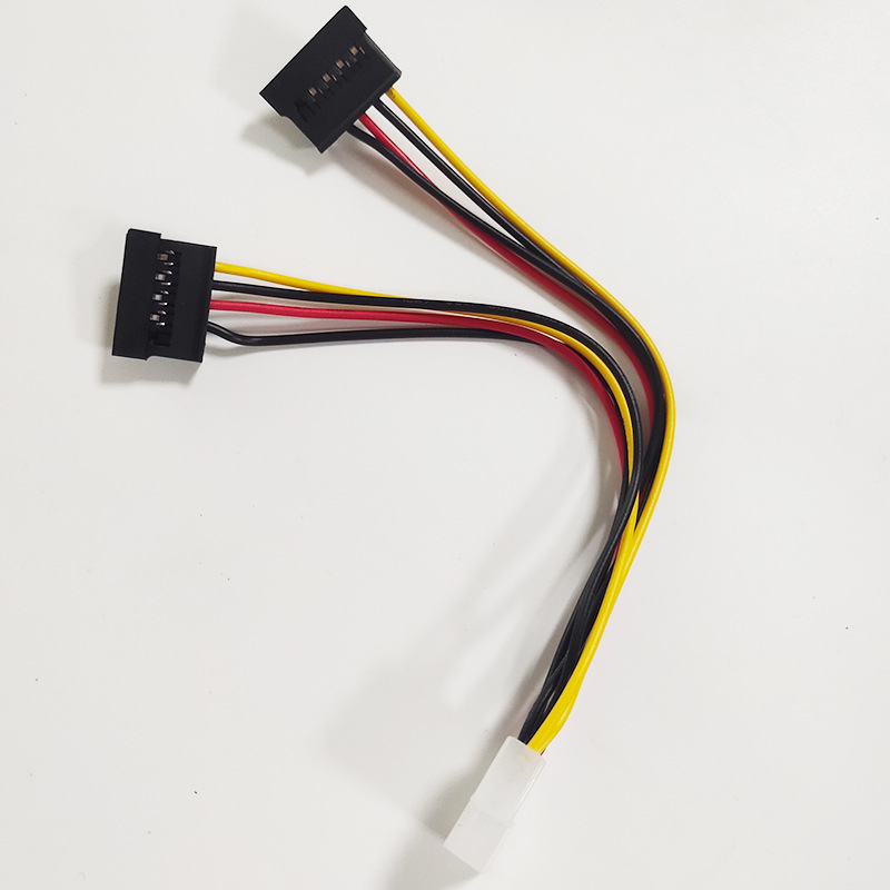 sata一分二电源线4pin转sata硬盘电源数据线延长线一分二串口线