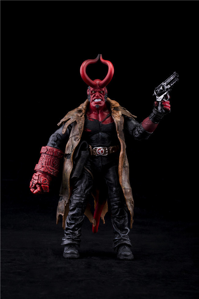 hellboy地狱男爵1代a款优质版卡装6寸可动人偶模型手办