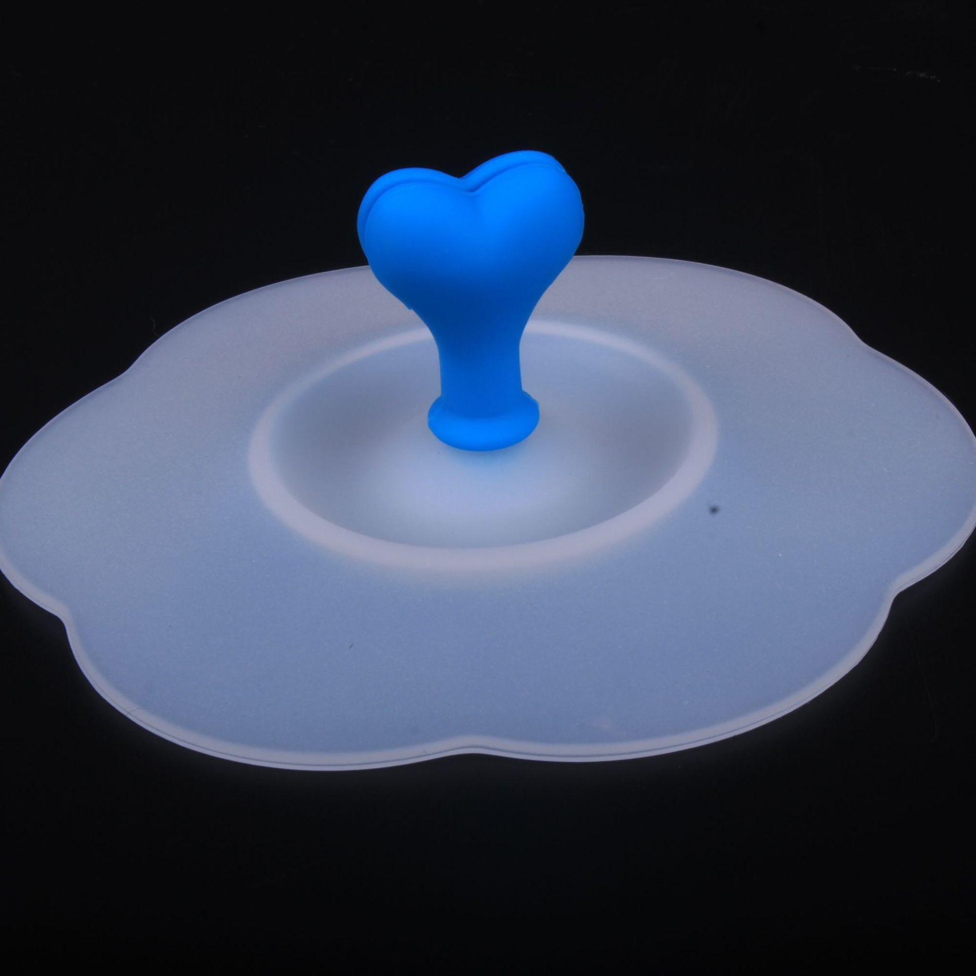 亚马逊热销食品级硅胶杯盖耐热梅花杯盖马克杯盖支持开模定制