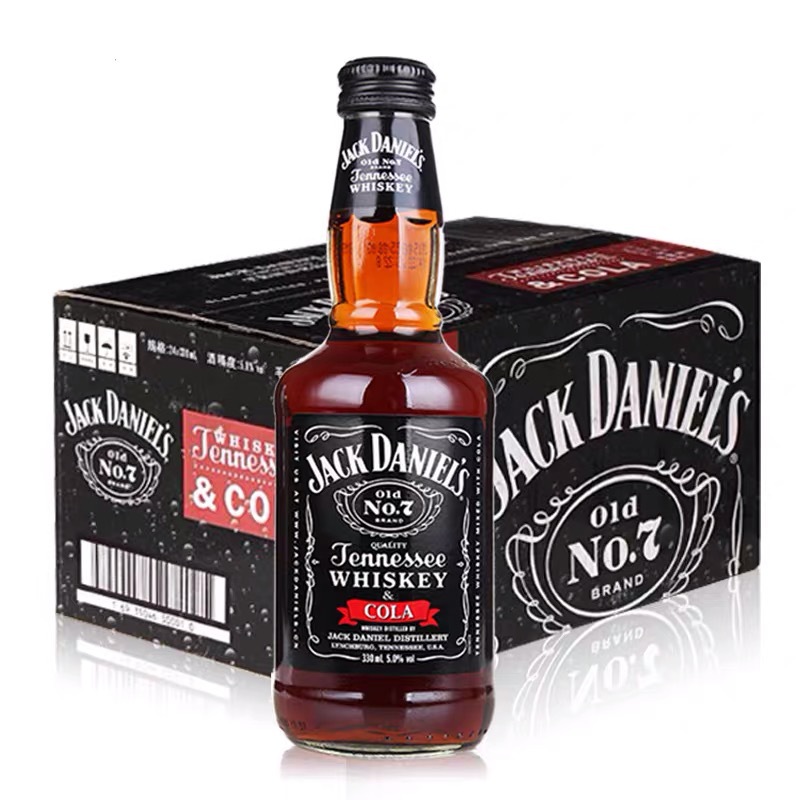 jackdanielsapple杰克丹尼威士忌可乐味配制酒鸡尾酒330*24