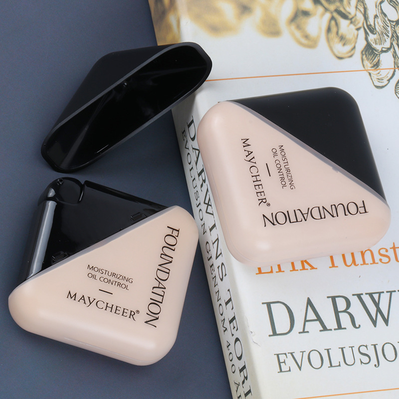 彩妆美茜儿小方瓶空气感粉底液遮瑕控油保湿持久防水不脱妆粉底膏