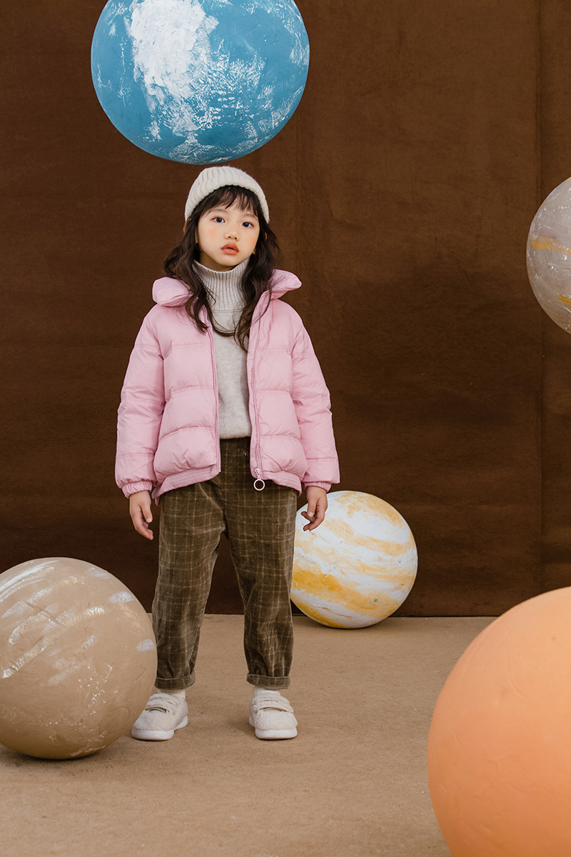 小懒猫童装2020秋冬新品韩版男女童加厚外套儿童90%白鸭绒羽绒服