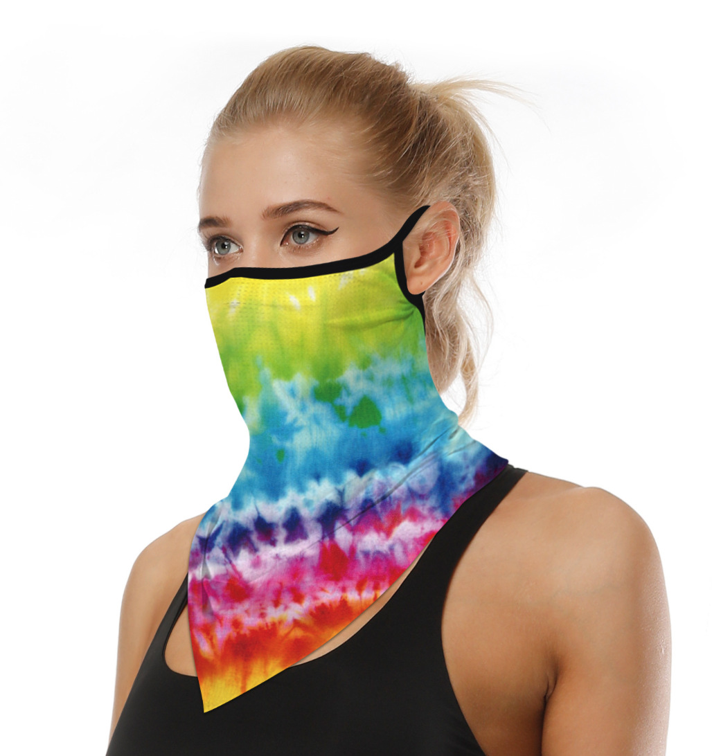 面罩亚马逊ebay骑行挂耳式三角巾头巾围脖蒙面户外运动迷彩国旗