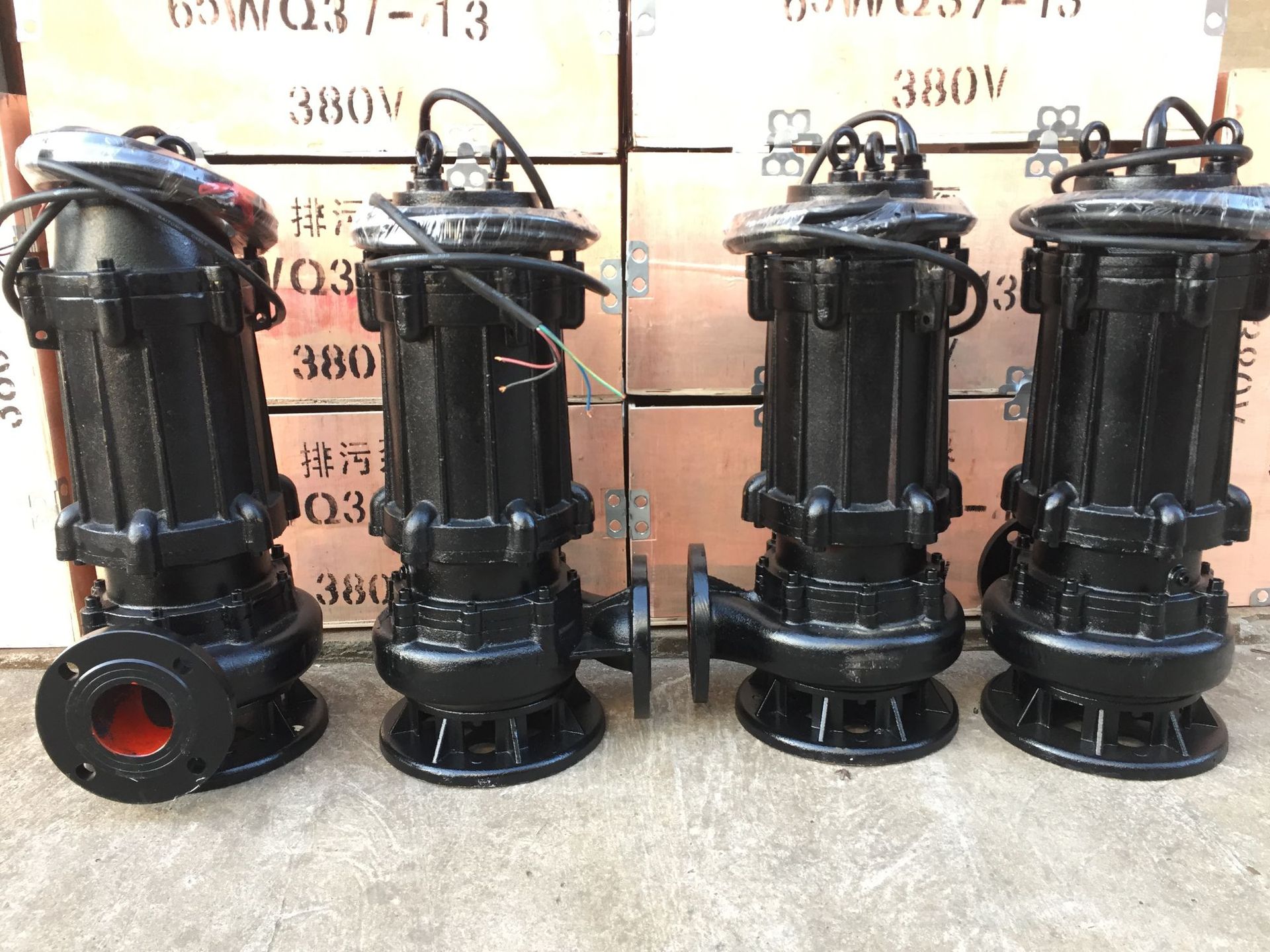 80wq40-15-4kw无堵塞潜水排污泵河道地下室排水河道