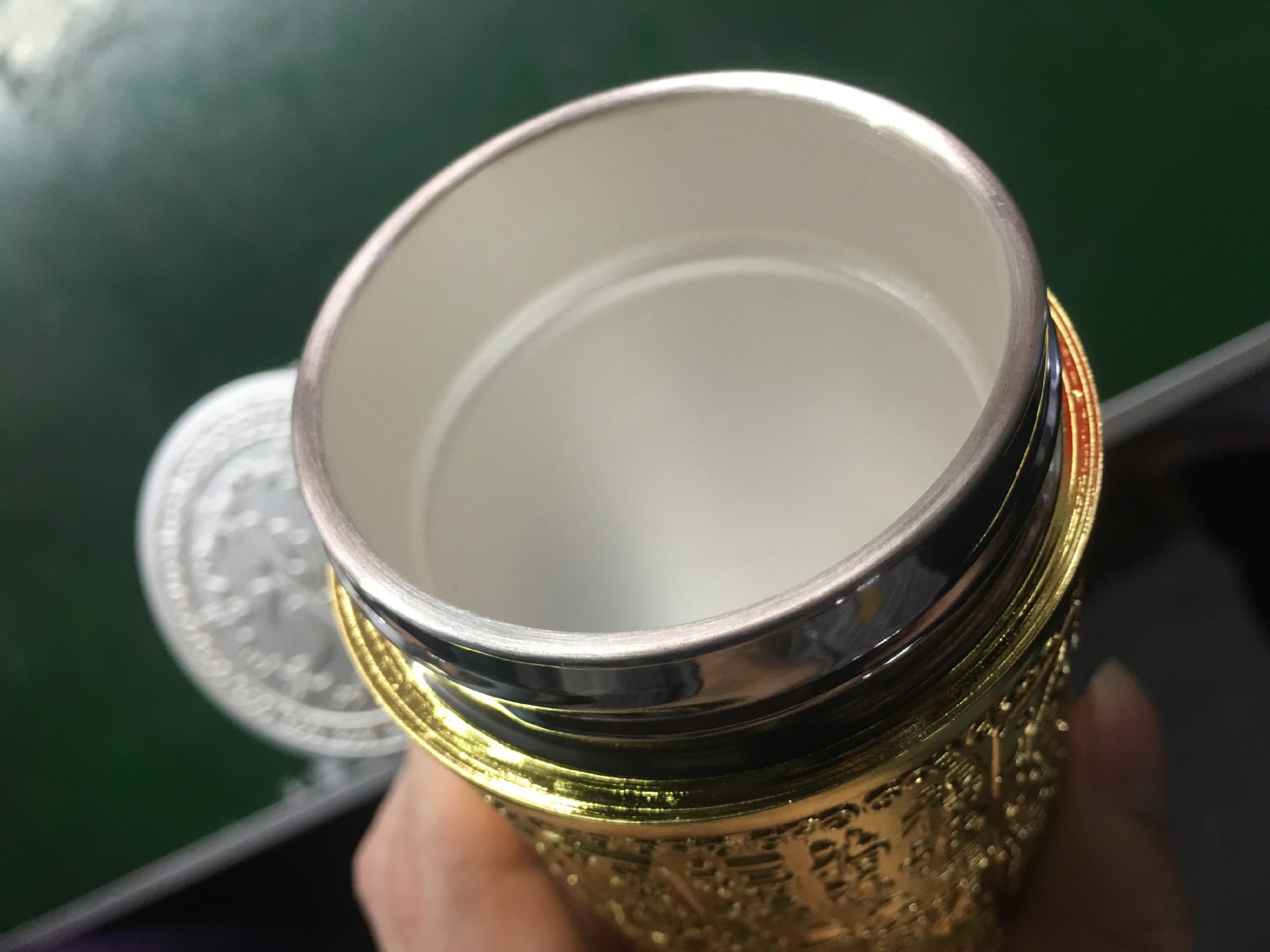 高档纯银保温杯 镀银水杯高端赠品定制礼品杯子免费刻字一件代发