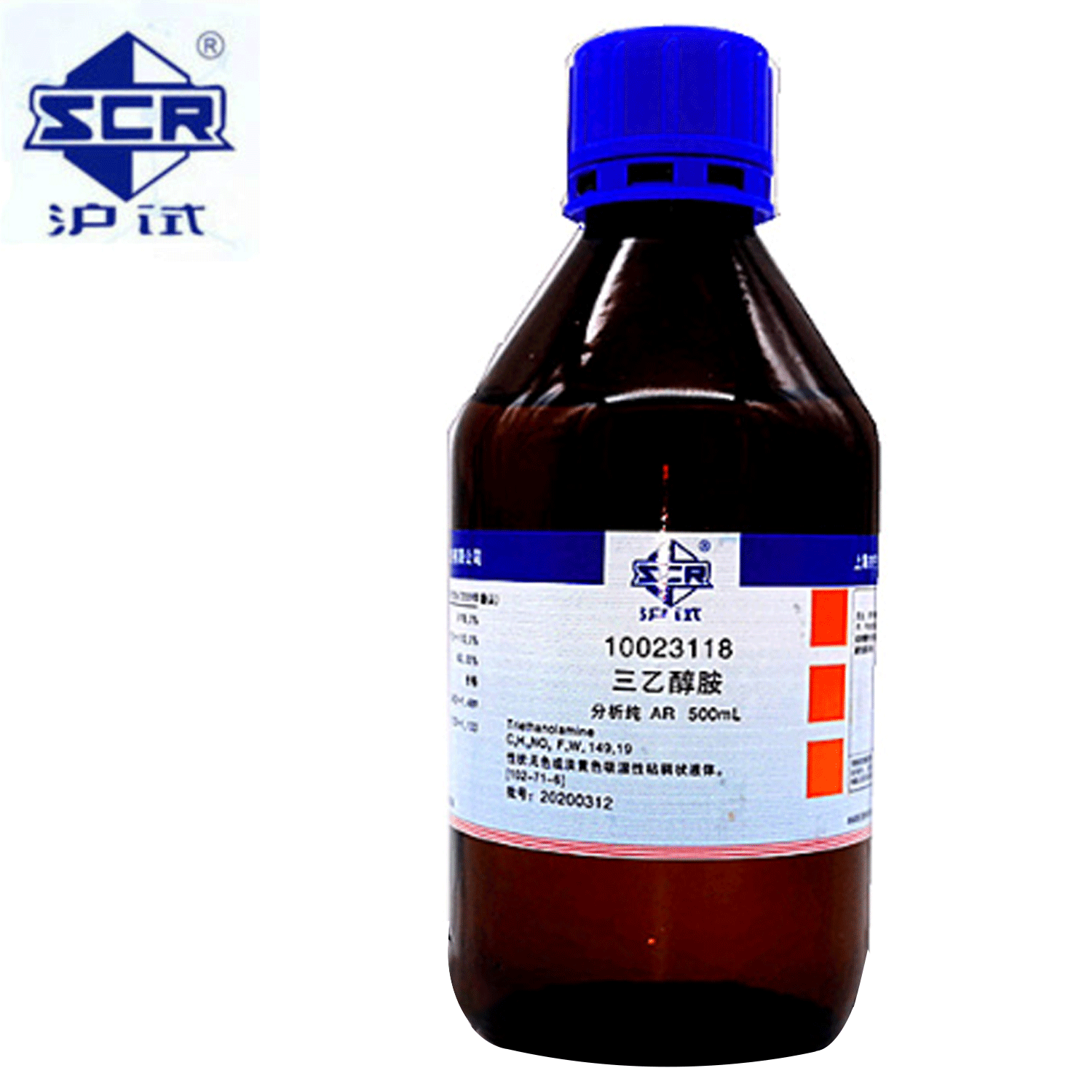 上海国药三乙醇胺分析纯 ar 500ml 化学试剂广东总代 现货供应