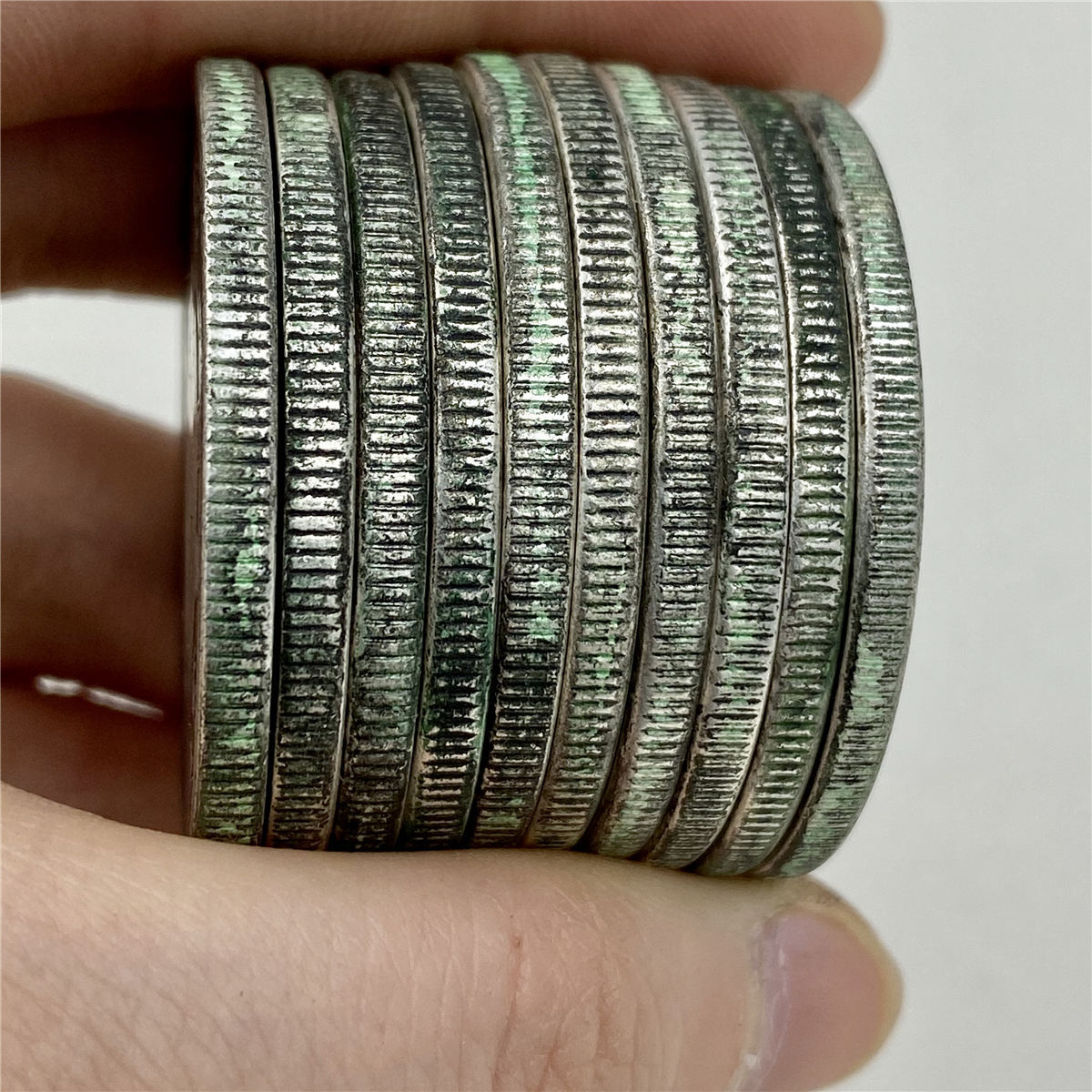 钱币铜镀银民国铜制袁大头民国元年到十年银元铜银元10枚一套