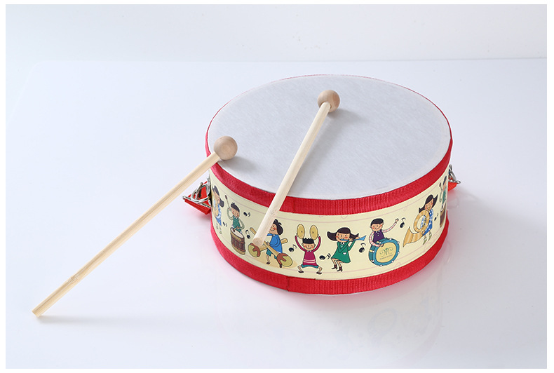 敲打鼓手拍鼓军鼓双面鼓宝宝鼓 打击乐器奥尔夫婴幼儿童音乐玩具-阿里