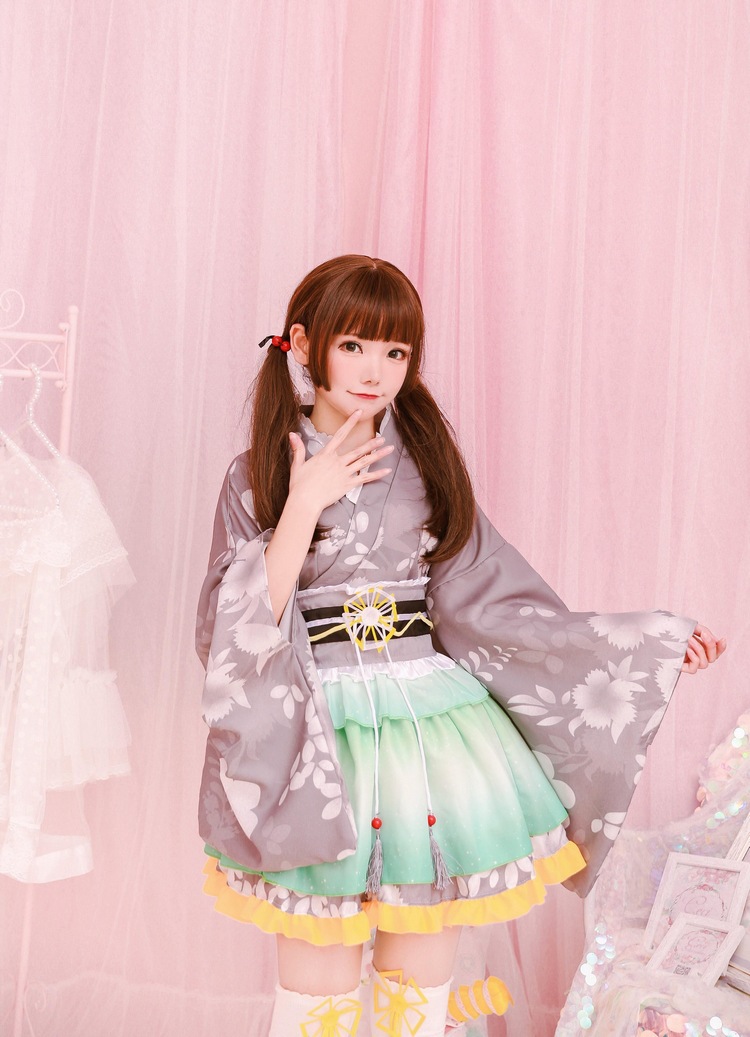 全员lovelive夏祭浴衣觉醒真姬海未果果和服装极乐净土宅舞多色采购