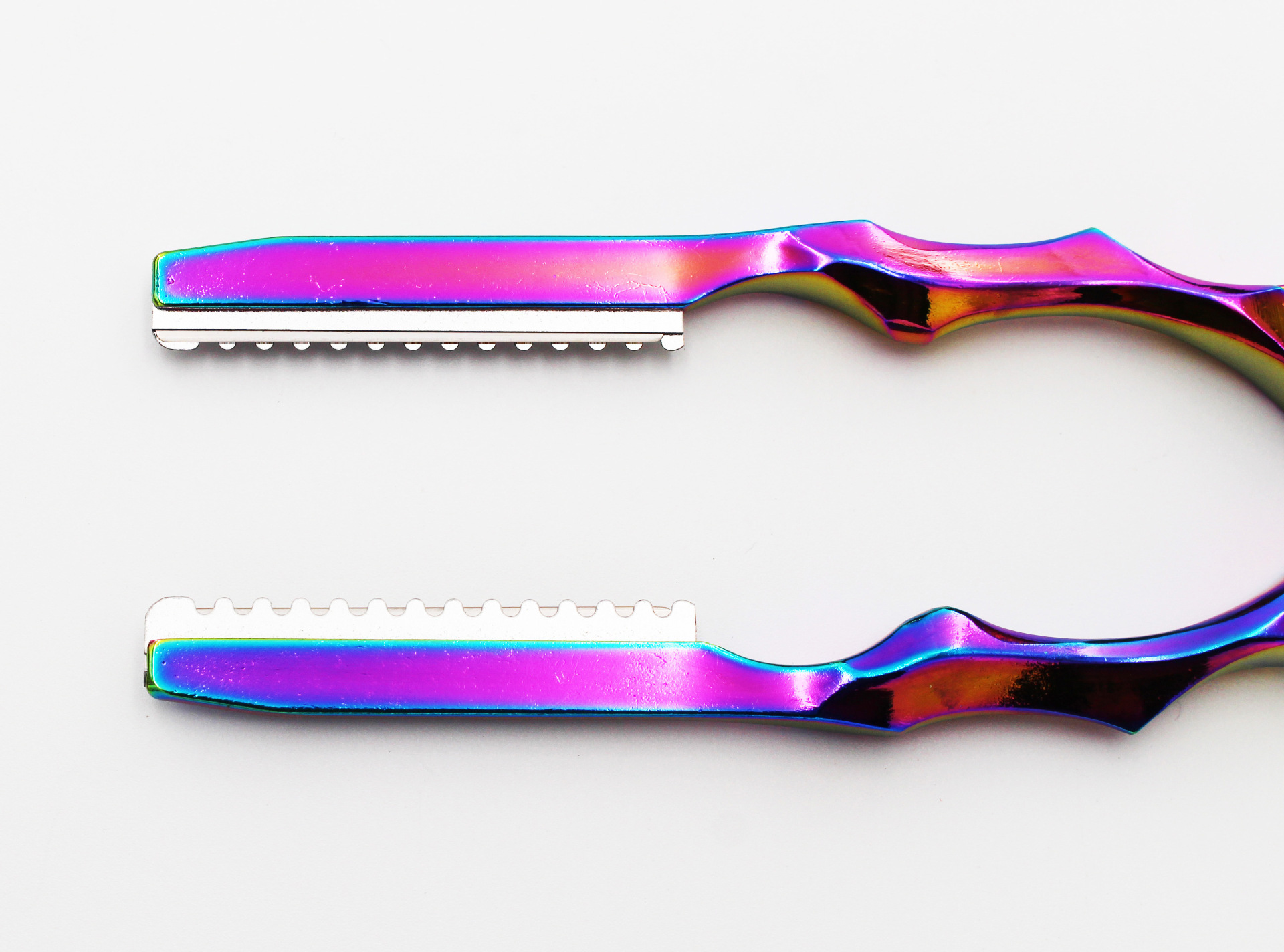 彩色 电镀 美发 打薄刀 专业 削发刀 刮刀 剃刀 理发师削头发