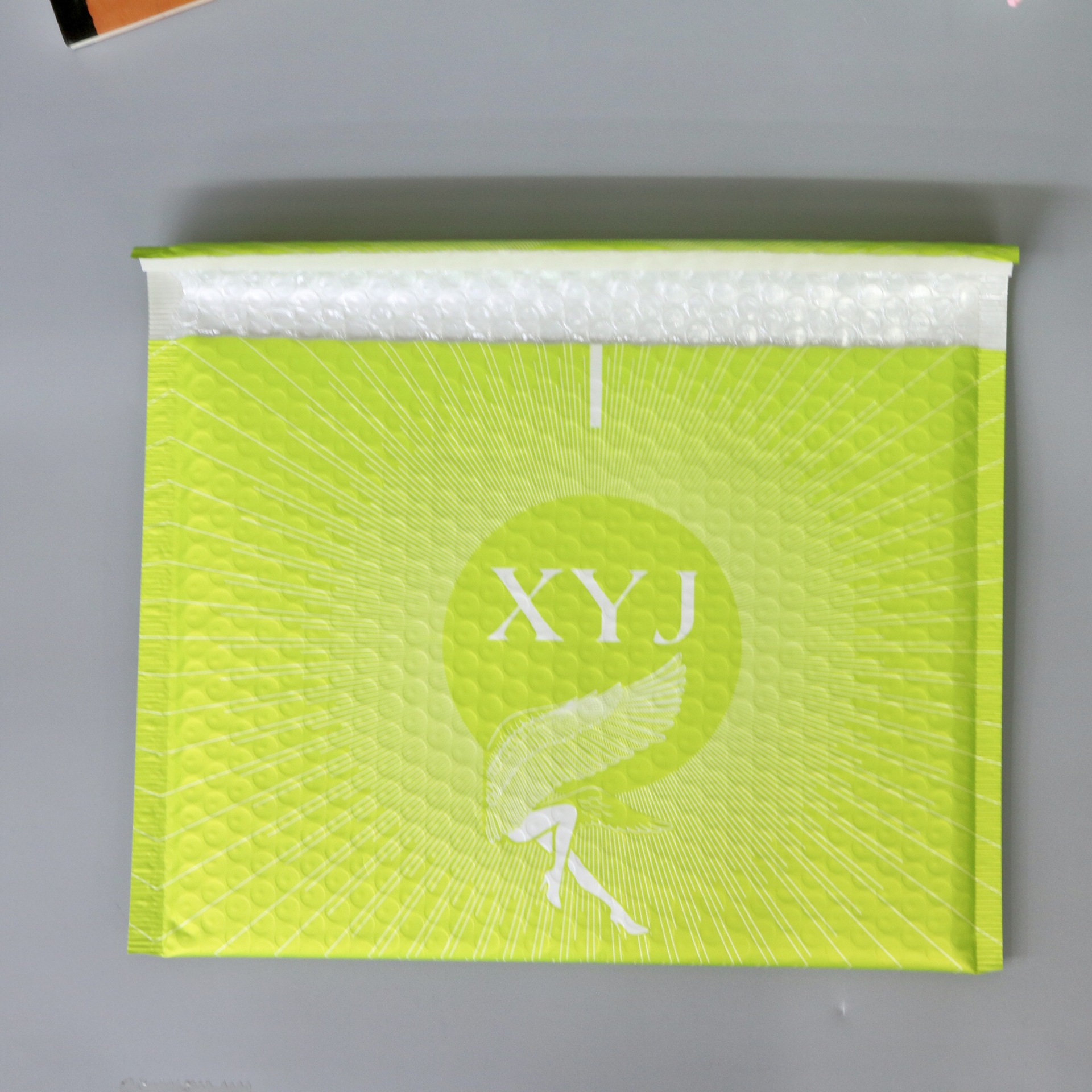 绿色珠光膜气泡袋 服装内衣信封袋 加厚防水物流包装袋logo