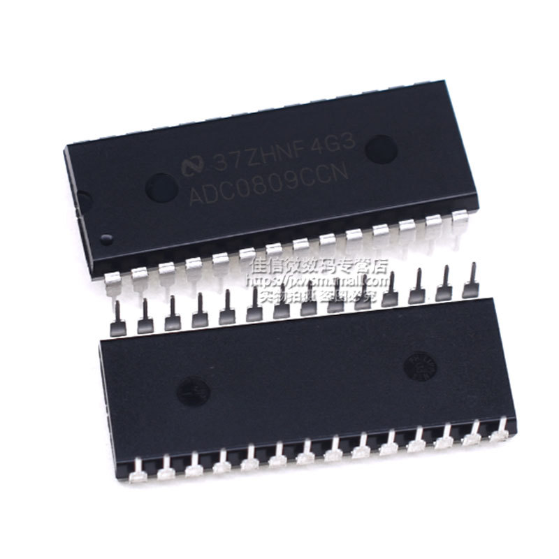 adc0809ccn 8位模数a/d转换器 dip-28