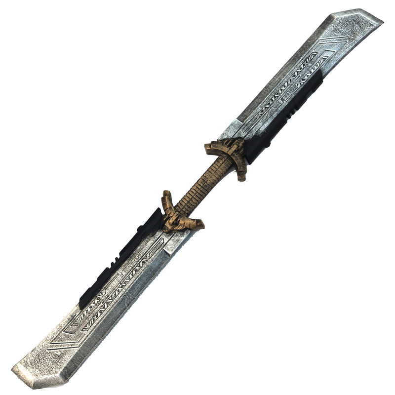 复联4 灭霸刀pu双刃刀剑武器道具摆件玩具男孩 灭霸手套 影视周边