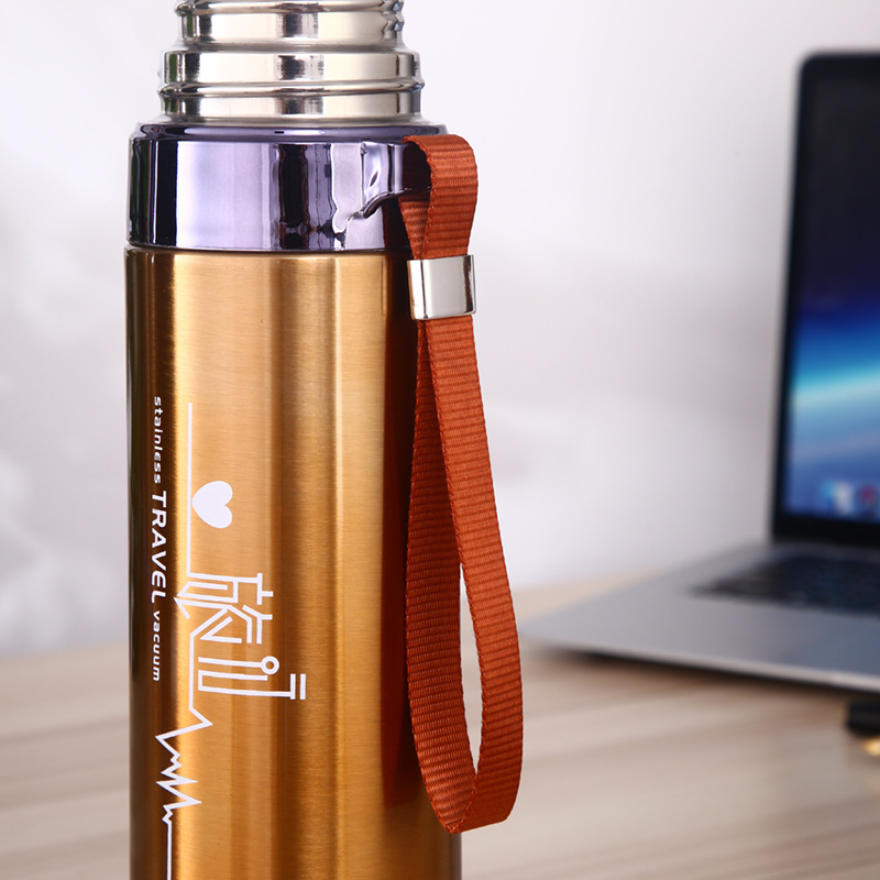 Customized Stainless Steel Straight Body Bottle Business Sales Vacuum Cup Bullet Portable Sling Water Cup Car Tea Cup