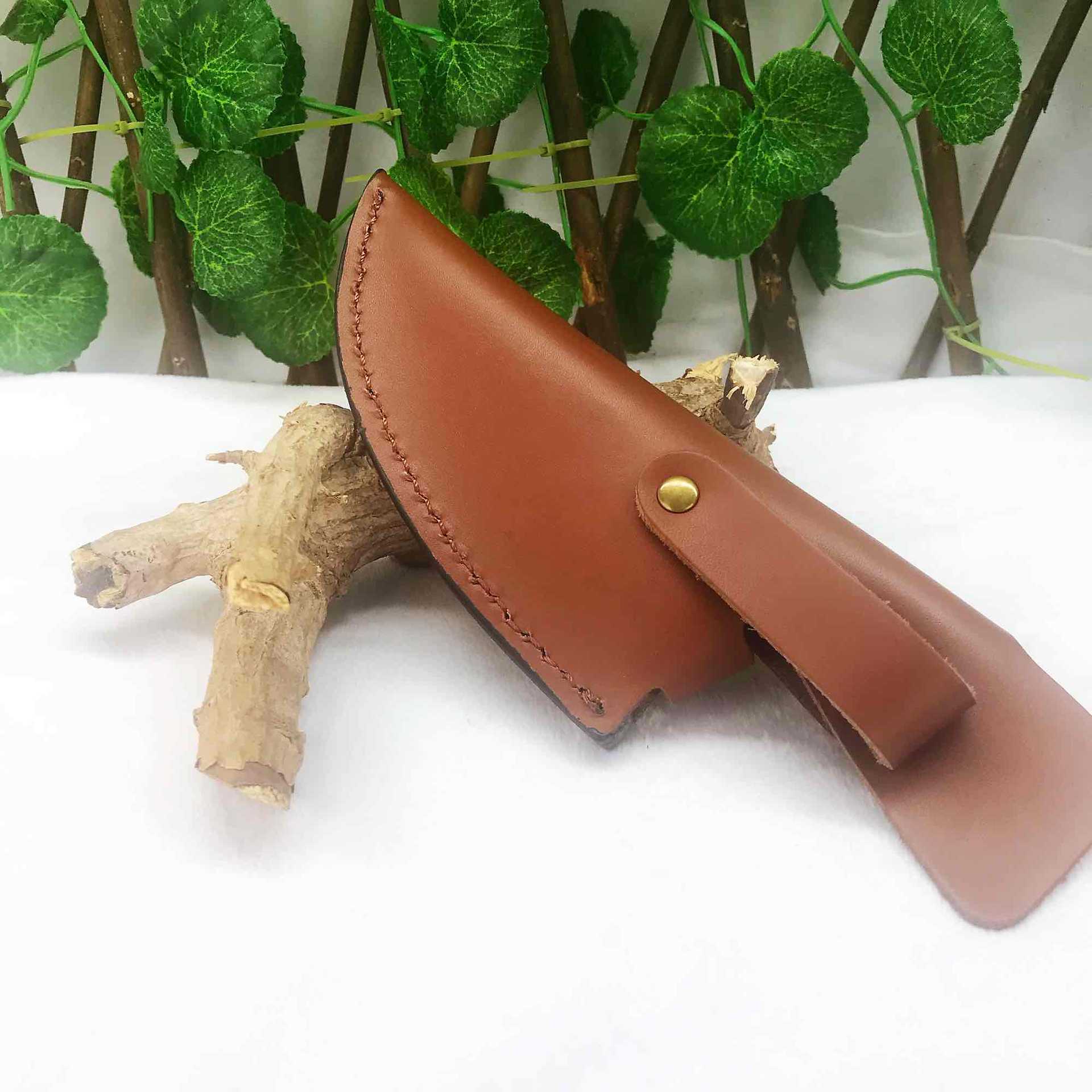 头层牛皮刀具保护套加厚真皮刀具包户外活动随身刀套牛皮刀具收纳