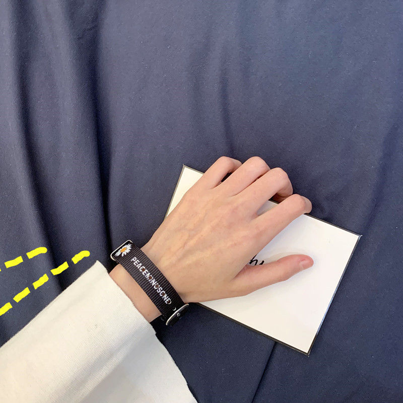 gd权志龙小雏菊手链男女潮日韩ins简约百搭闺蜜情侣菊花手环