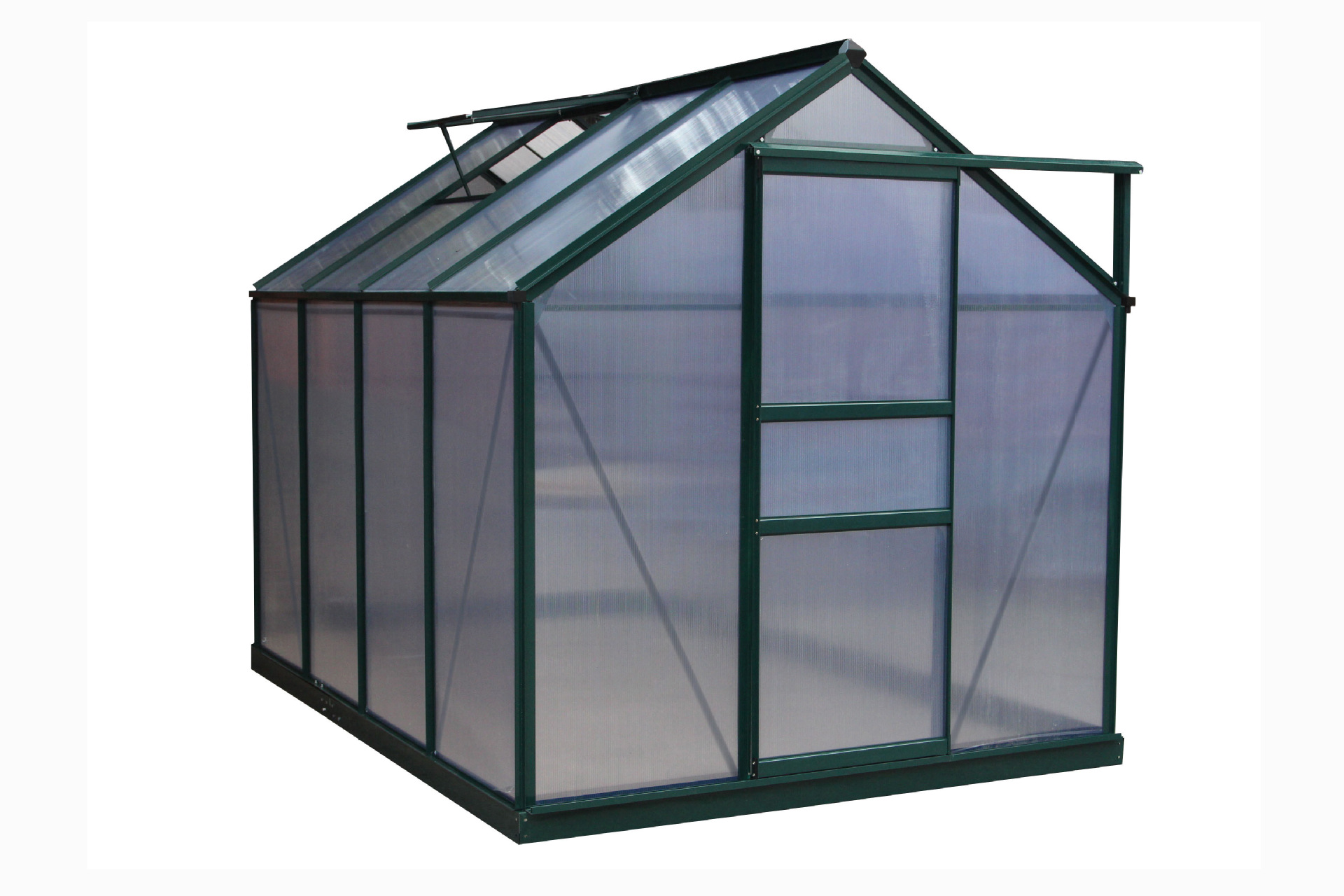 定制铝合金花园暖房家用蔬菜暖棚户外种植花房暖房pc板温室大棚