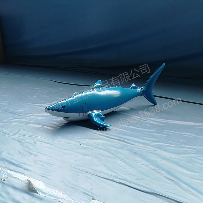 工厂定制 pvc充气鲨鱼充气海洋鱼广告模型充气玩具 可来图定制