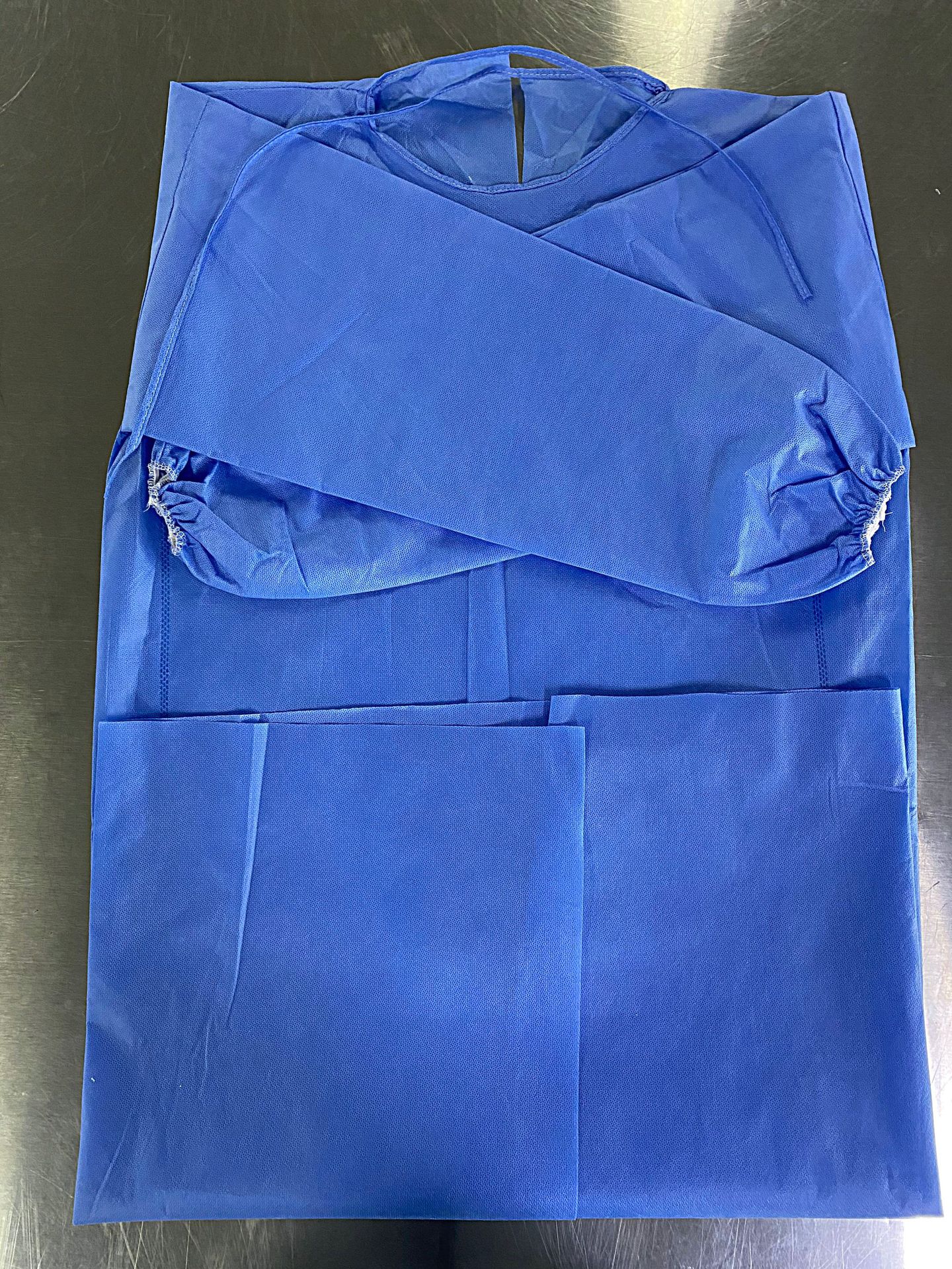 一次性隔离手术衣 无纺布sms反穿隔离服病人服牙科美容工作罩衣