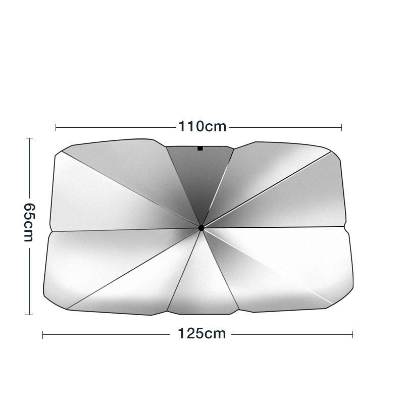 汽车遮阳伞车载伞式遮阳挡防晒窗帘伸缩折叠前档车用开口遮阳伞详情图4