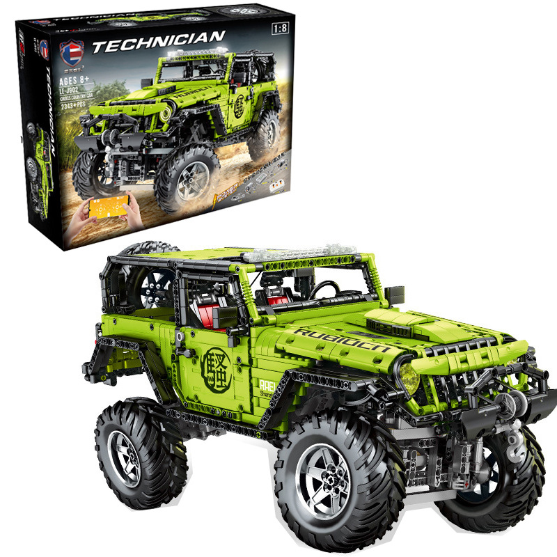 加致8203牧玛人积木兼容乐高式吉普越野车小颗粒男孩拼装赛车玩具