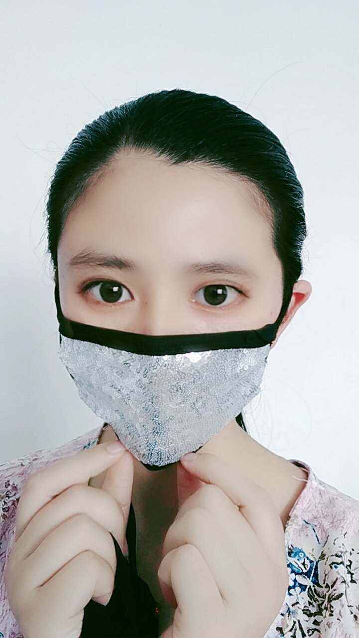 亮片纯棉口罩女防尘防晒夏季薄款透气可水洗速卖通男潮款时尚个性