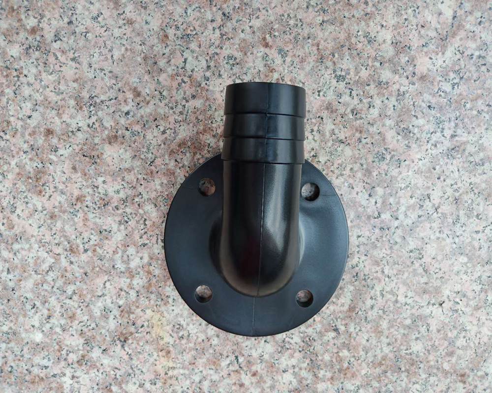 90度塑料弯头高强度合金塑料弯头耐磨国标法兰配件水泵出水口