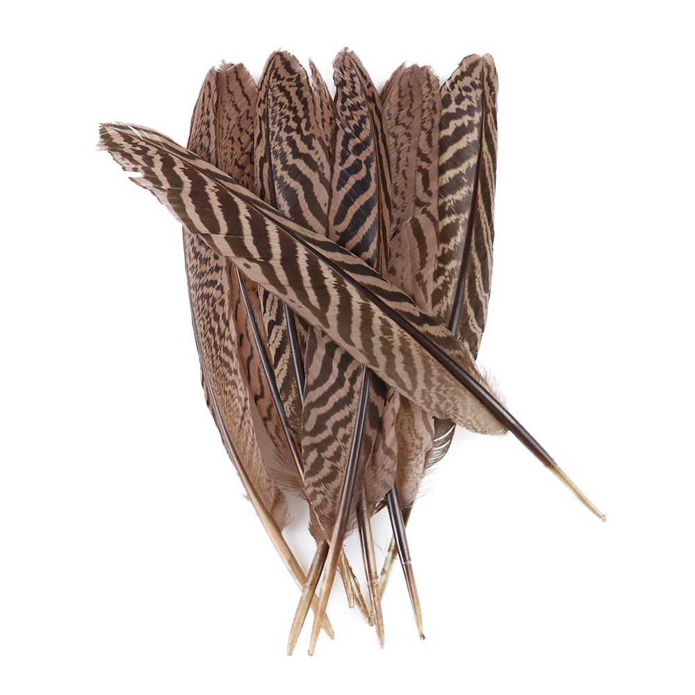 现货手工diy饰品羽毛银鸡窝翎刀翎野山鸡毛装饰配件feathers批发