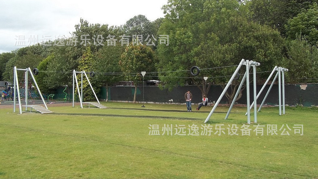 景区无动力儿童乐园 滑索 轨道滑索 索道游乐设备非标定制
